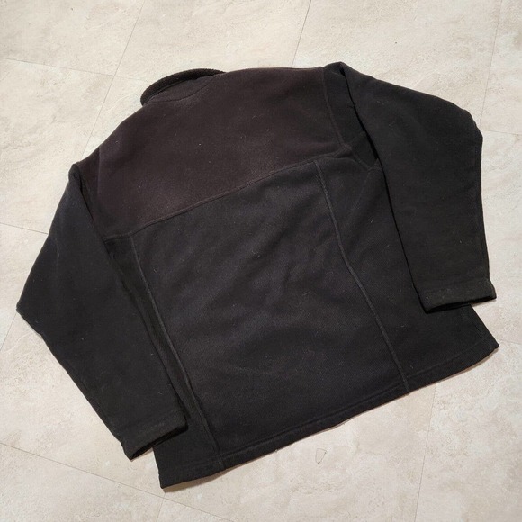 Patagonia Mens XL Synchilla Corded Jacket Black Fleece Zip Sweater Sweatshirt - Picture 12 of 12